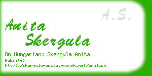 anita skergula business card